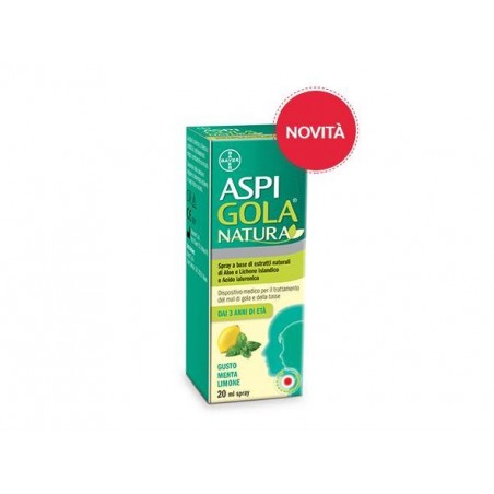 Bayer Aspi Gola Natura Spray Menta Limone 20 Ml