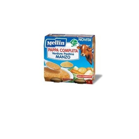 Danone Nutricia Soc. Ben. Mellin Pappa Completa Manzo 250 G 2 Pezzi