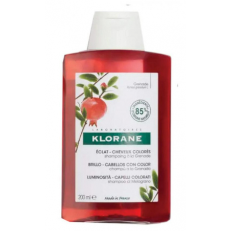 Klorane Shampoo Trattante Anti-sbiadimento Senza Solfati Al Melograno 200 Ml