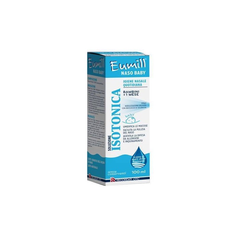 Recordati Eumill Naso Baby Spray Soluzione Isotonica 100 Ml