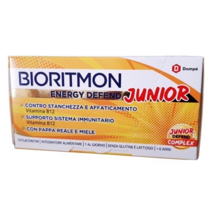 Dompe' Farmaceutici Bioritmon Energy Defend Junior 10 Flaconcini 10 Ml