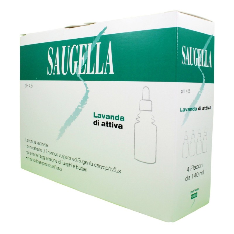 Mylan Italia Saugella Lavanda Vaginale Attiva 140 Ml 4 Pezzi