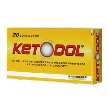 Ketodol Farmaco Antinfiammatorio e Antidolorifico 20 Compresse