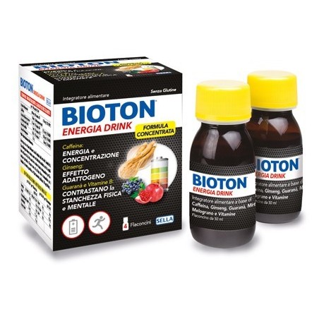 Sella Bioton Energia Drink 4 Flaconcini X 50 Ml