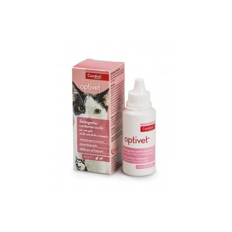 Candioli Ist. Profil. E Farm. Optivet Detergente Per Occhi Per Cani E Gatti Flacone 50 Ml