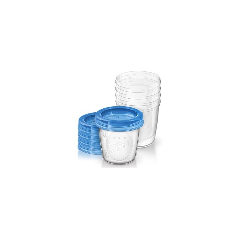 Philips Avent Vasetti Via Coperchio 180 Ml 5 Pezzi