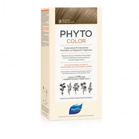 Phytocolor 9 Biondo Chiariss 1 Latte + 1 Crema + 1 Maschera + 1 Paio Di Guanti