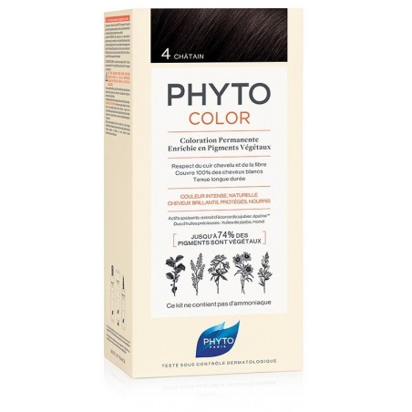 Phytocolor 4 Castano 1 Latte + 1 Crema + 1 Maschera + 1 Paio Di Guanti