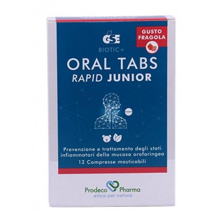 Prodeco Pharma Gse Oral Tabs Rapid Junior Fragola 12 Compresse