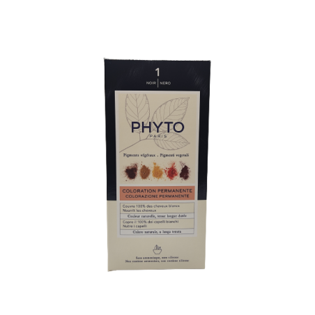 Phyto Color Kit 1 Nero 1 Latte 50 Ml + 1 Crema 50 Ml + 1 Maschera 12 Ml