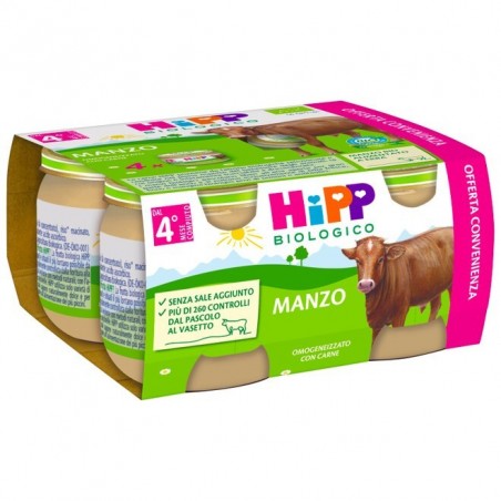 Hipp Italia Hipp Bio Hipp Bio Omogeneizzato Manzo 4x80 G