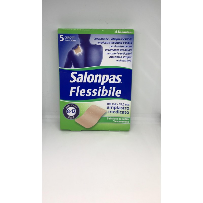 Hisamitsu Italia Salonpas Flessibile 105 Mg / 31,5 Mg, Empiastro Medicato Salicilato Di Metile/levomentolo