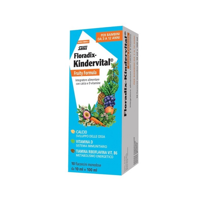 Salus Haus Gmbh & Co Kg Kindervital Fruity 10 Flaconcini Da 10 Ml