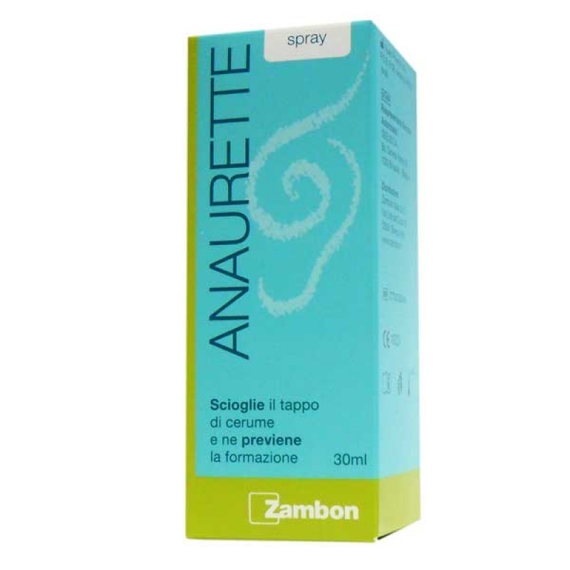 Zambon Italia Spray Irrigatore Per La Rimozione Del Cerume Anaurette 30 Ml