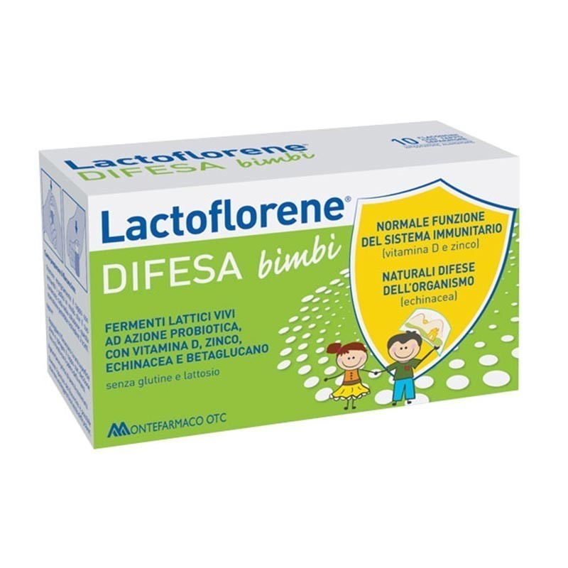 Montefarmaco Otc Lactoflorene Difesa Bambini 10 Flaconi 100 Ml