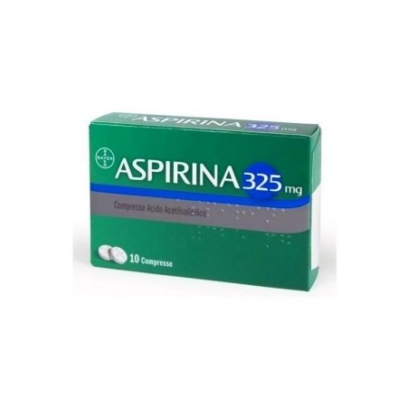 Aspirina 325 mg Acido Acetilsalicilico 10 Compresse Bayer