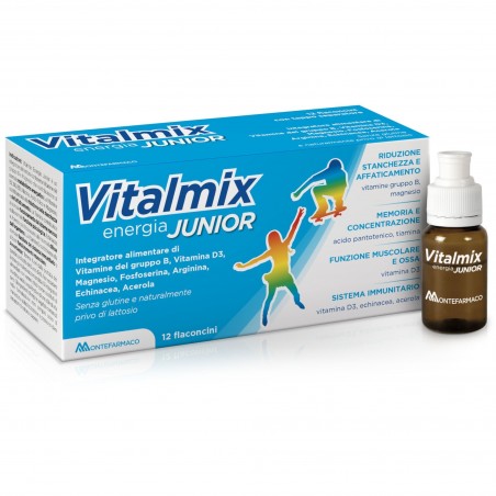 Montefarmaco Otc Vitalmix Junior 12 Flaconcini Da 12 Ml