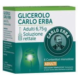 Carlo Erba Microclismi Adulti 6,75 g Glicerolo Soluzione Rettale Lassativa