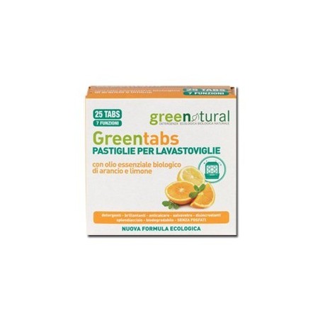 Greentabs Lavastoviglie Limone e Arancio 25 Pastiglie Green Project