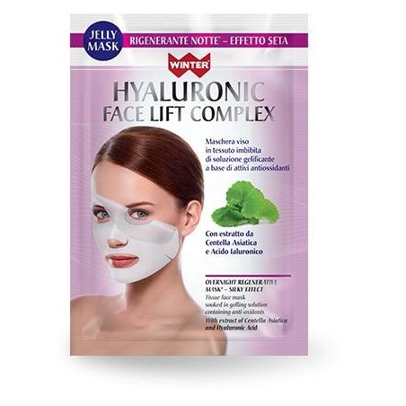 Winter Jelly Mask Maschera Viso Monouso Rigenerante Notte Effetto Seta