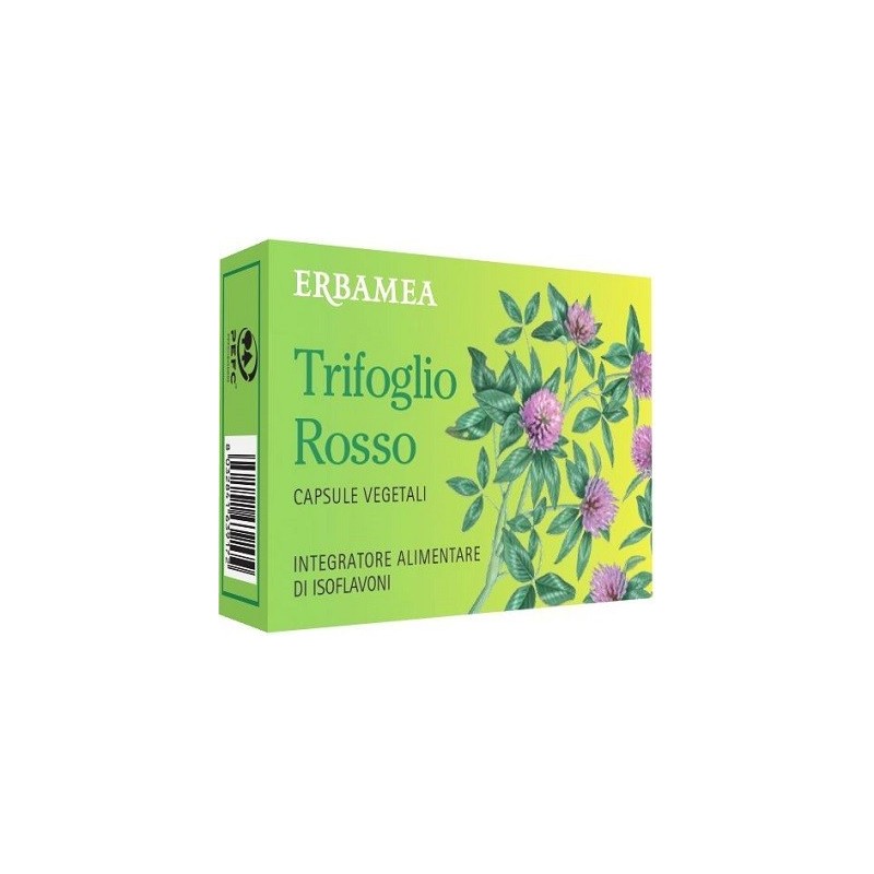 Erbamea Trifoglio Rosso 30 Capsule Vegetali 15 G