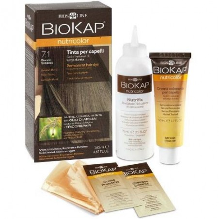 Bios Line Biokap Nutricolor 7,1 New Biondo Svedese Tinta Tubo + Flacone