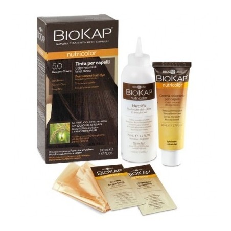 Bios Line Biokap Nutricolor 5,0 Castano Chiaro Tinta Tubo + Flacone