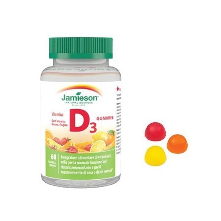 Biovita Jamieson Vitamina D Gummies 1000 60 Caramelle Gommose