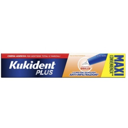 Procter & Gamble Kukident Plus Sigillo Anti Infiltrazioni Crema Adesiva Dentiere 57 G