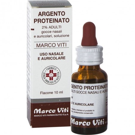 Marco Viti Argento Proteinato 2% Adulti Gocce Nasali e Auricolari 10 ml