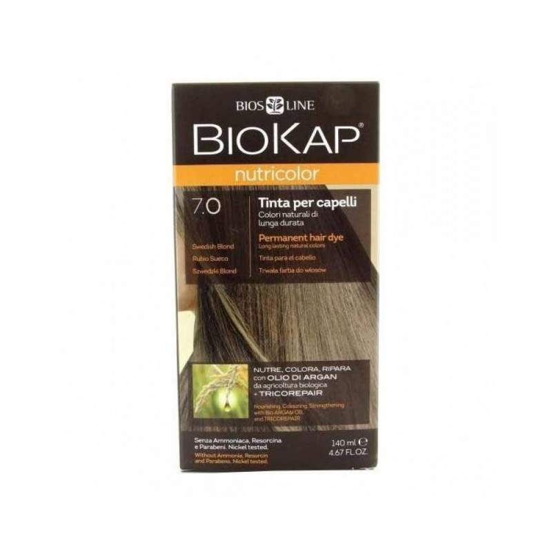 Bios Line Biokap Nutricolor 7,0 Biondo Medio Tinta Tubo + Flacone