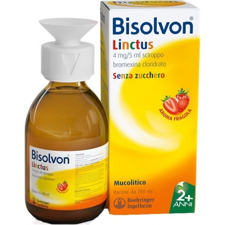 Opella Healthcare Italy Bisolvon Linctus 4 Mg/5 Ml Sciroppo - Gusto Fragola Bromexina Cloridrato