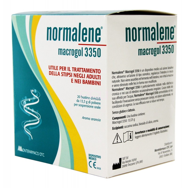 Montefarmaco Otc Normalene Macrogol 3350 20 Bustine Da 13,3 G