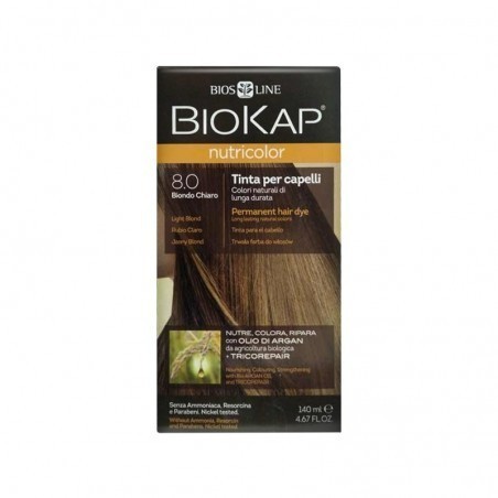 Bios Line Biokap Nutricolor 8,0 New Biondo Chiaro Tinta Tubo + Flacone