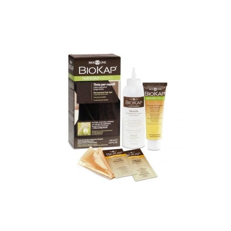 Bios Line Biokap Nutricolor Delicato 6,06 Biondo Scuro Avana Tinta Tubo + Flacone