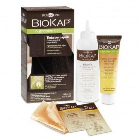 Bios Line Biokap Nutricolor Delicato 6,06 Biondo Scuro Avana Tinta Tubo + Flacone