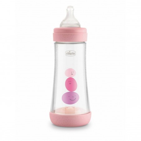 Chicco Biberon Perfect 5 Girl 300 Ml In Silicone 3 Fori