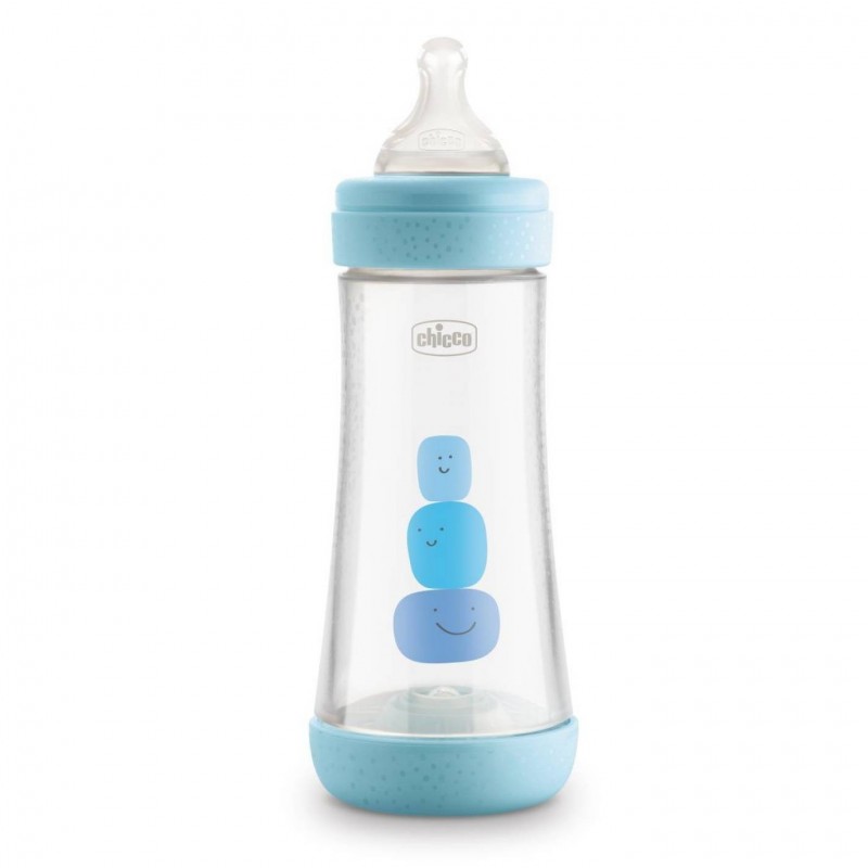 Chicco Biberon Perfect 5 Boy 300 Ml In Silicone 3 Fori