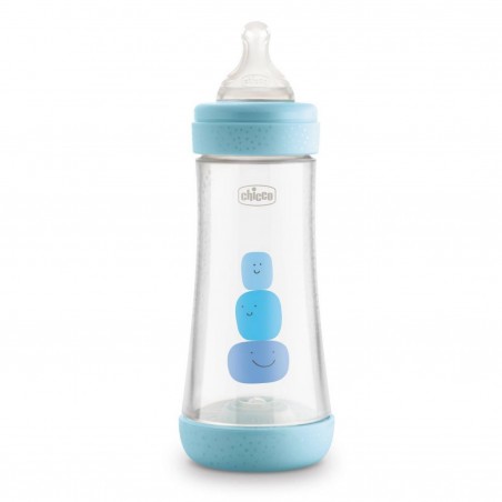 Chicco Biberon Perfect 5 Boy 300 Ml In Silicone 3 Fori