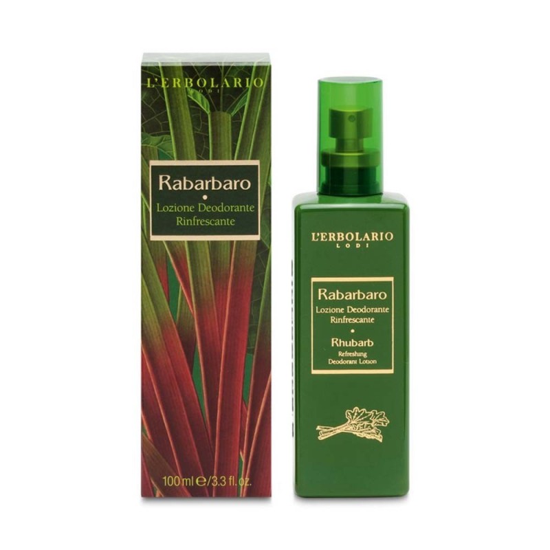 L'erbolario Rabarbaro Lozione Deodorante Rinfrescante 100 Ml