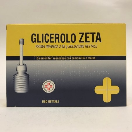 Glicerolo Zeta Prima Infanzia 2,25 g Farmaco Lassativo 6 Microclismi