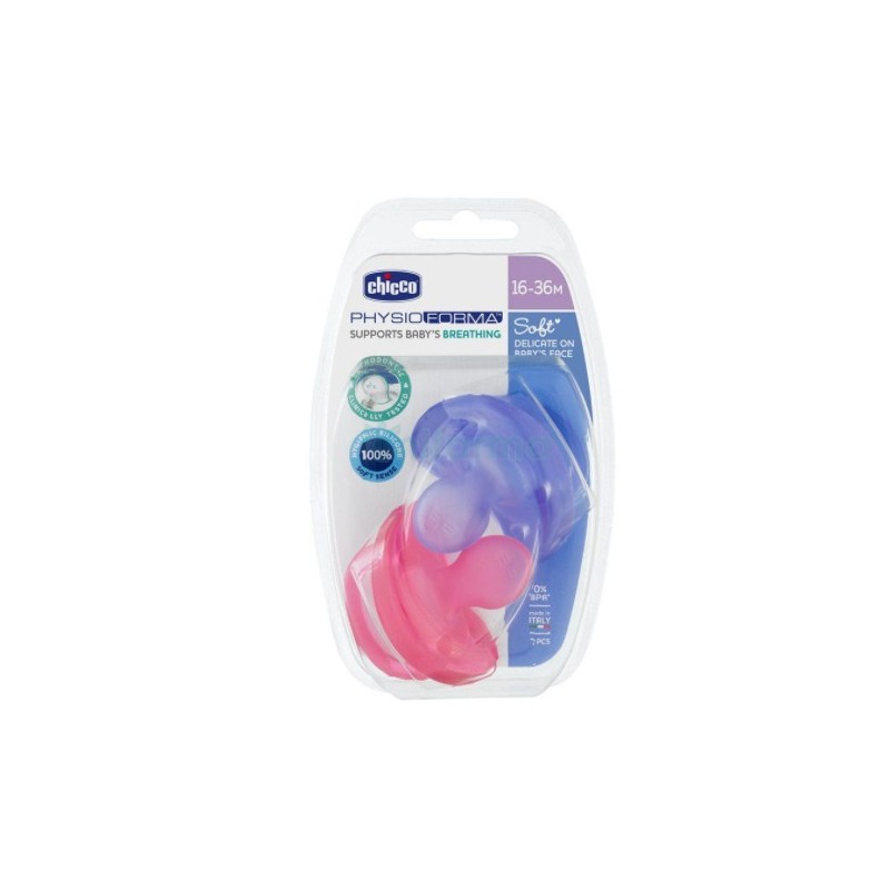 Chicco Gommotto In Silicone Girl 6-16 Mesi 2 Pezzi