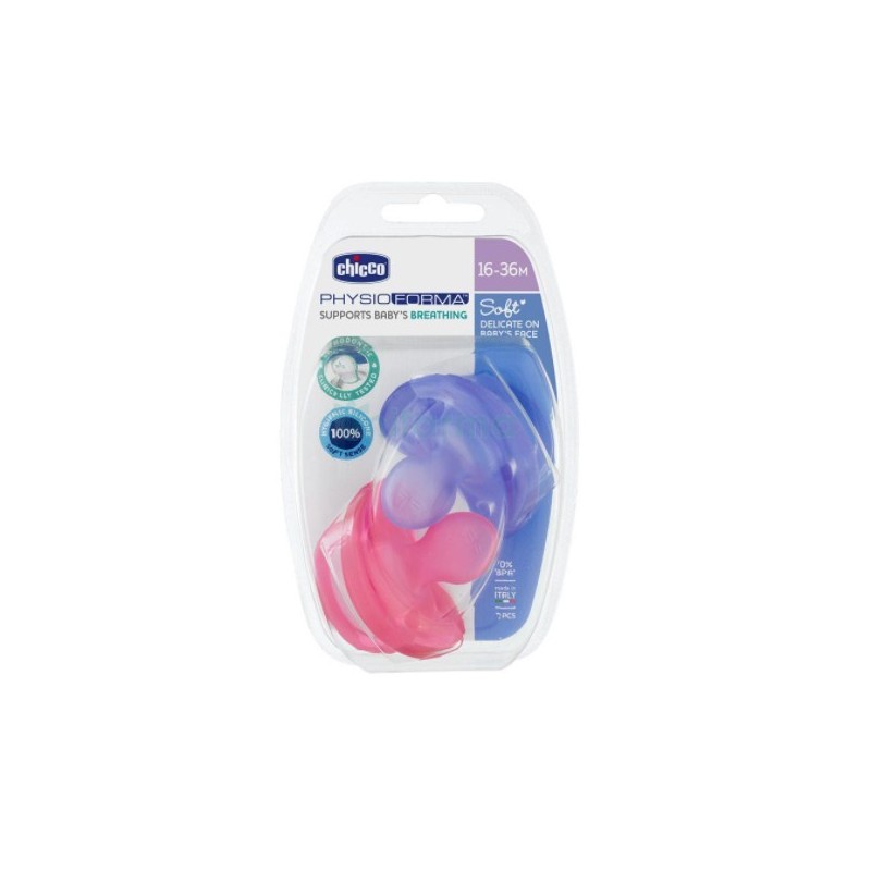 Chicco Gommotto In Silicone Girl 16-36 Mesi 2 Pezzi