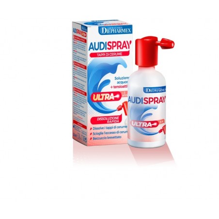 Audispray Ultra Spray per la Rimozione dei Tappi di Cerume 20 ml da 3+