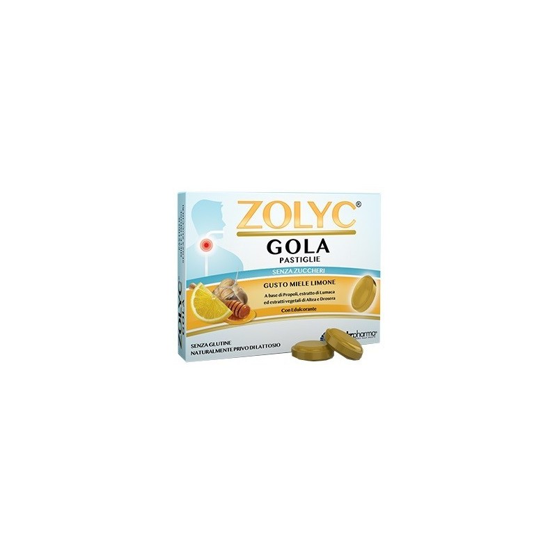 Shedir Pharma Unipersonale Zolyc Gola Miele/limone Senza Zuccheri 36 Pastiglie