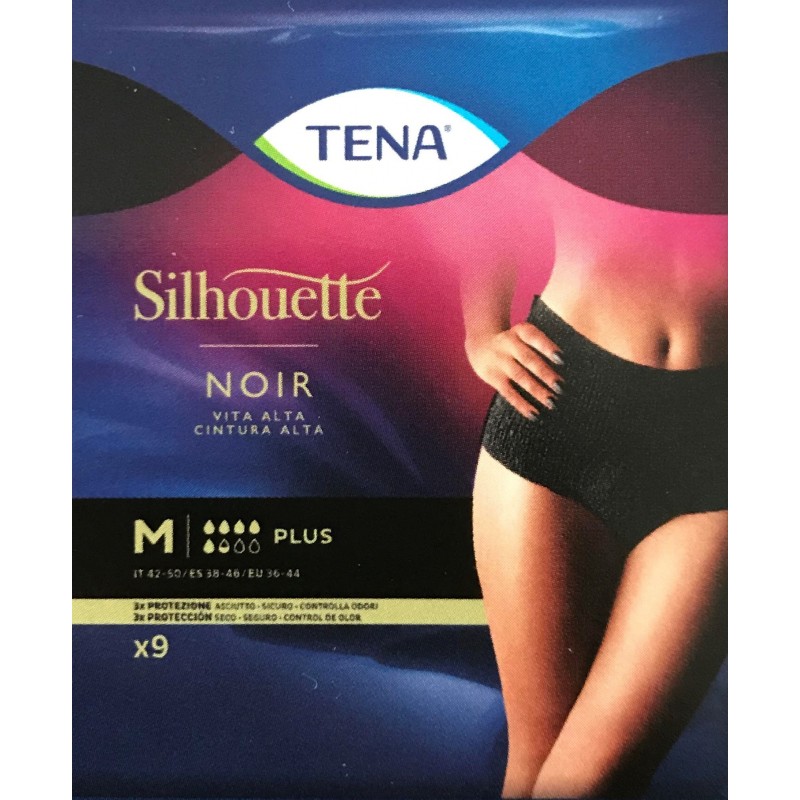 Essity Italy Pannolone A Mutandina Assorbente Tena Silhouette Noir M Vita Alta 9 Pezzi