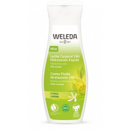 Weleda Italia Crema Fluida Idrat 24h Limone 200 Ml