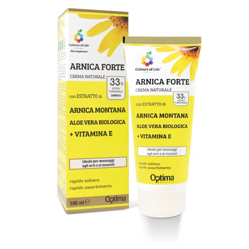 Optima Naturals Colours Of Life Skin Supplement Arnica Forte 33% Crema 100 Ml