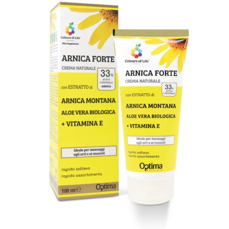 Optima Naturals Colours Of Life Skin Supplement Arnica Forte 33% Crema 100 Ml