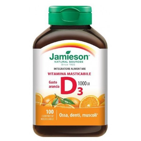 Biovita Jamieson Vitamina D Masticabile Arancia 100 Compresse